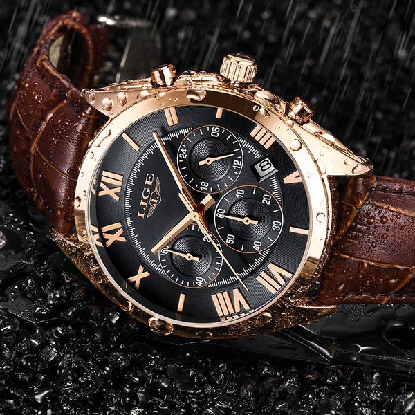 wristwatches 2021 lige fashion sport mens watches waterproof quartz clock leathe rleisure men wrist watch relogio masculino, Slivery;brown
wristwatches 2021 lige fashion sport mens watches waterproof quartz clock leathe rleisure men wrist watch relogio masculino, Slivery;brown