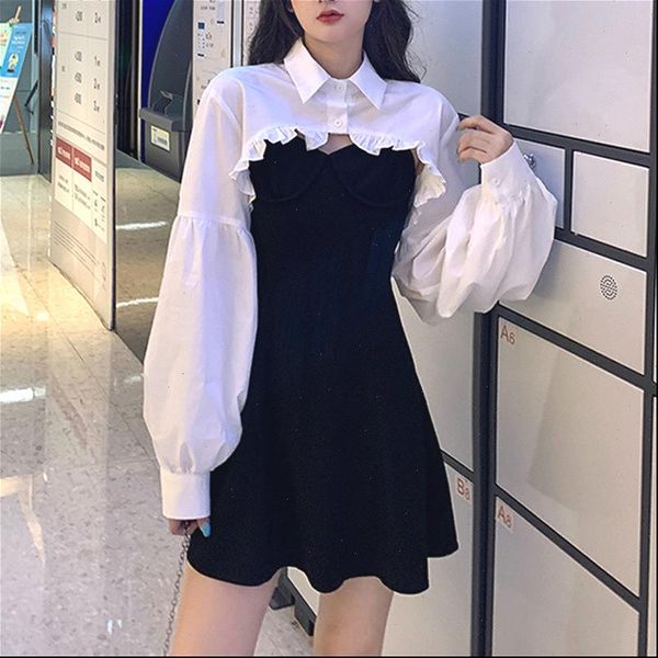 womens dress elegant party women long sleeve sweet empire high street mini gothic y2k korean autumn female outfits, Black;gray
womens dress elegant party women long sleeve sweet empire high street mini gothic y2k korean autumn female outfits, Black;gray