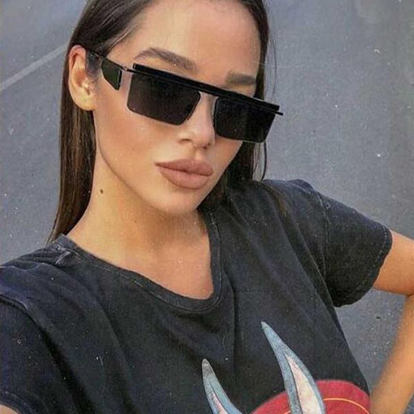 sunglasses eye brow random square sunglasses for women luxury trademark allocation without glasses men uv400 bla sier mirrror eyewear women&, White;black 
sunglasses eye brow random square sunglasses for women luxury trademark allocation without glasses men uv400 bla sier mirrror eyewear women&, White;black