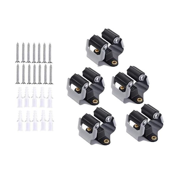 hooks & rails 5pcs broom holder wall mount mop and garden tool organizer brush storage hanger rack for bathroom
hooks & rails 5pcs broom holder wall mount mop and garden tool organizer brush storage hanger rack for bathroom