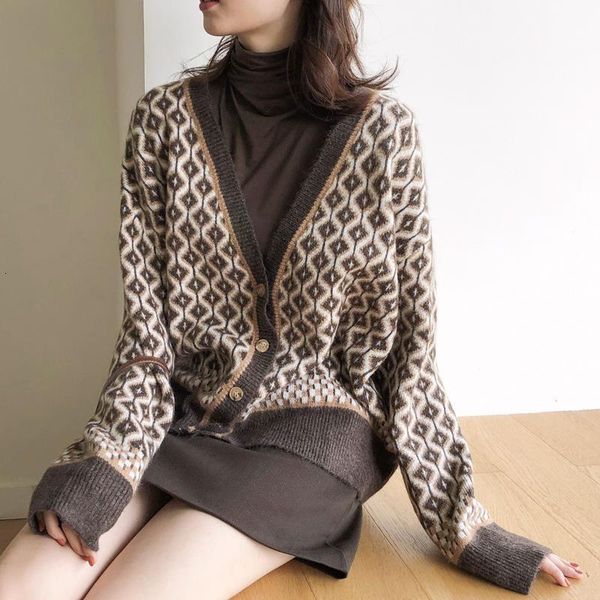 women's sweaters female plaid sweater, korean loose knitted cardigan autumn and winter big size m8p3, White;black
women's sweaters female plaid sweater, korean loose knitted cardigan autumn and winter big size m8p3, White;black