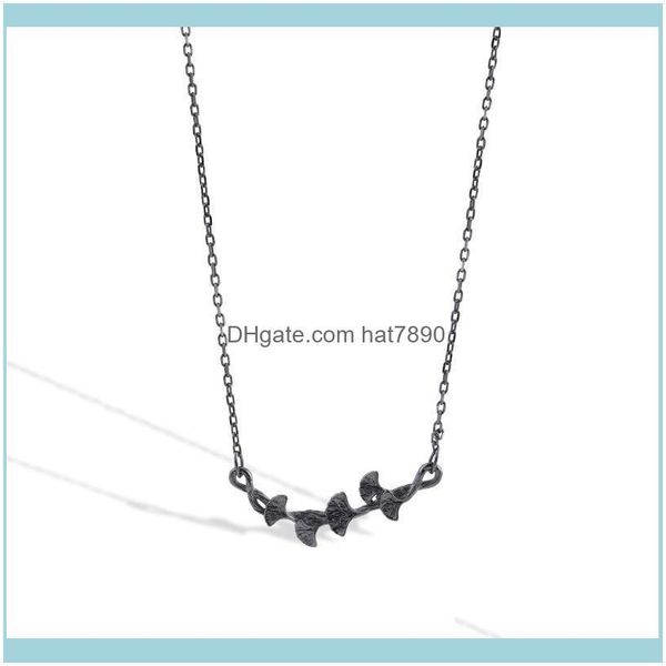chains necklaces & pendants jewelrys925 sier necklace trendy hip hop punk black gold gingko leaf branch design drop delivery 2021 ymrb1, Silver
chains necklaces & pendants jewelrys925 sier necklace trendy hip hop punk black gold gingko leaf branch design drop delivery 2021 ymrb1, Silver