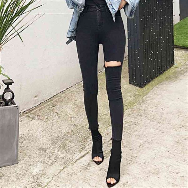 high waist tassel ripped holes denim female stretch trousers pencil women skinny pants black jeans 210416, Blue
high waist tassel ripped holes denim female stretch trousers pencil women skinny pants black jeans 210416, Blue