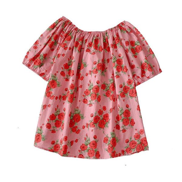women's blouses & shirts summer style korean floral puff sleeve retro slash neck shirt women, White
women's blouses & shirts summer style korean floral puff sleeve retro slash neck shirt women, White