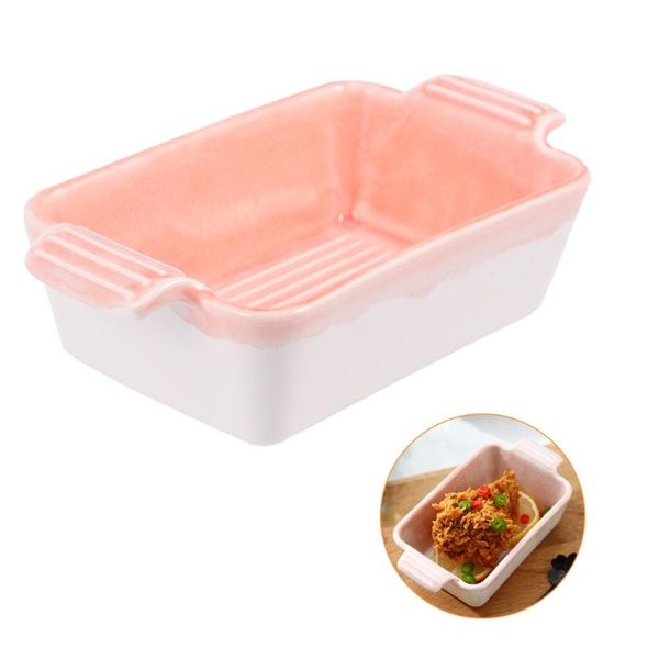 bowls ceramic bowl double ear baking microwave oven pan cake simple sauce for home kitchen (rectangular
bowls ceramic bowl double ear baking microwave oven pan cake simple sauce for home kitchen (rectangular