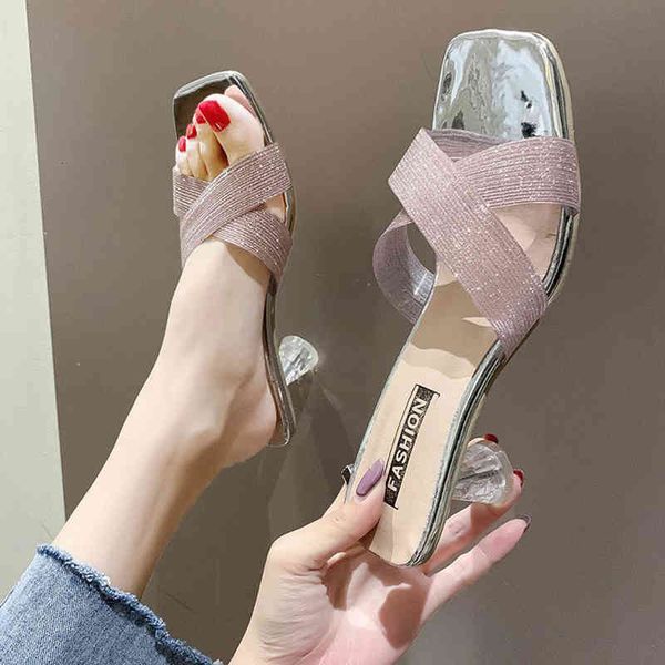 sandals shine women slippers chunky glass transparent high heels sandalias mujer trendy cross band flip flops femme atv8, Black
sandals shine women slippers chunky glass transparent high heels sandalias mujer trendy cross band flip flops femme atv8, Black