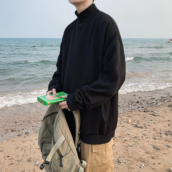 men's hoodies & sweatshirts men winter fleece male cozy turtleneck solid basic all-match students loose ulzzang ins korean trendy, Black
men's hoodies & sweatshirts men winter fleece male cozy turtleneck solid basic all-match students loose ulzzang ins korean trendy, Black