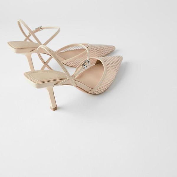 summer women's shoes light pink mesh pointed toe sandals shallow mouth stilettos, Black
summer women's shoes light pink mesh pointed toe sandals shallow mouth stilettos, Black