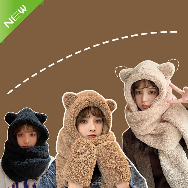 fashion winter warm bear ears hat windproof neck scarf and gloves set for woman caps, Blue;gray
fashion winter warm bear ears hat windproof neck scarf and gloves set for woman caps, Blue;gray