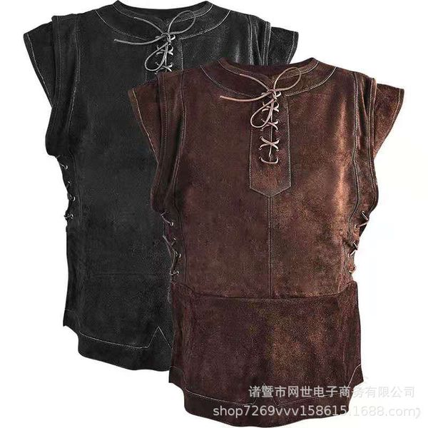 fashion vest men's ordinary slim casual stage performance straight hem solid four seasons lace up crew neck, Black;white
fashion vest men's ordinary slim casual stage performance straight hem solid four seasons lace up crew neck, Black;white