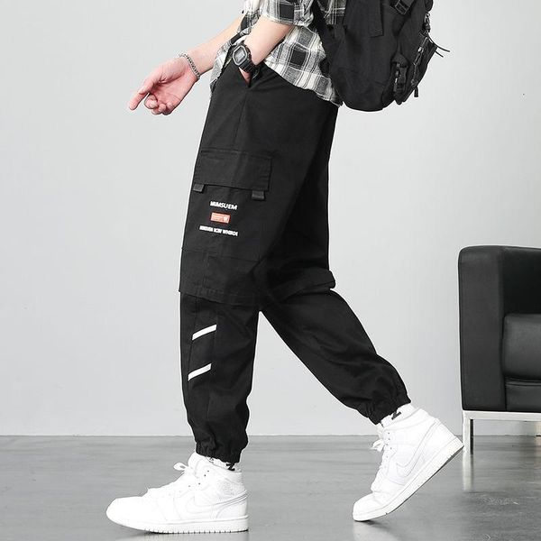 4-color overalls casual sports printed letters multi-pocket loose spring summer pants all-match streetwear tide hip-hop trousers men's, Black
4-color overalls casual sports printed letters multi-pocket loose spring summer pants all-match streetwear tide hip-hop trousers men's, Black