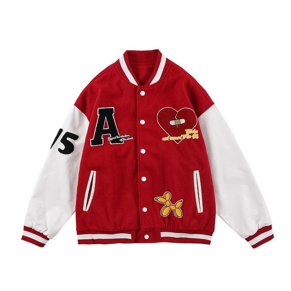 men's jackets towel embroidery color block baseball uniform mens and womens harajuku oversize hip hop casual baggy streetwear coats, Black;brown
men's jackets towel embroidery color block baseball uniform mens and womens harajuku oversize hip hop casual baggy streetwear coats, Black;brown