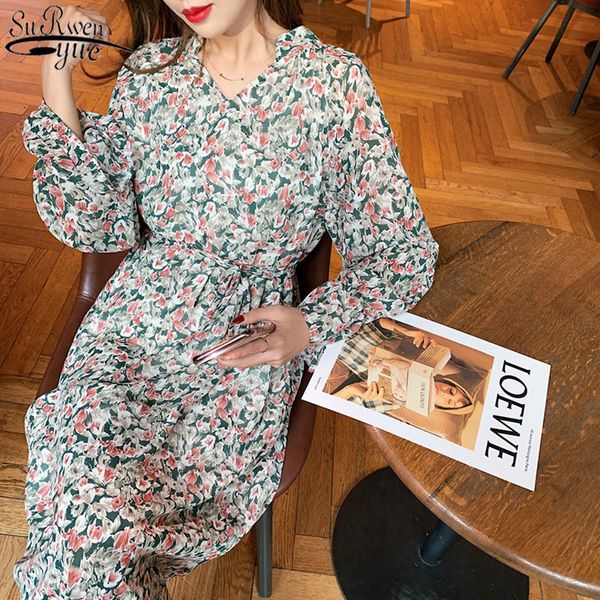 korean style floral print casual dresses spring v-neck vintage women long sleeve chiffon robe femenino 13195 210427, Black;gray
korean style floral print casual dresses spring v-neck vintage women long sleeve chiffon robe femenino 13195 210427, Black;gray
