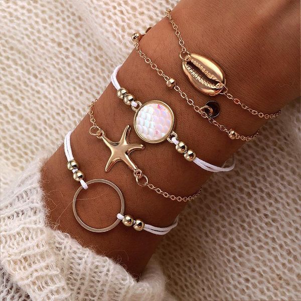 charm bracelets vienkim 5pcs/set shell bohemian & bangles set vintage gold multi layer bracelet for women 2021 fashion jewelry, Golden;silver
charm bracelets vienkim 5pcs/set shell bohemian & bangles set vintage gold multi layer bracelet for women 2021 fashion jewelry, Golden;silver