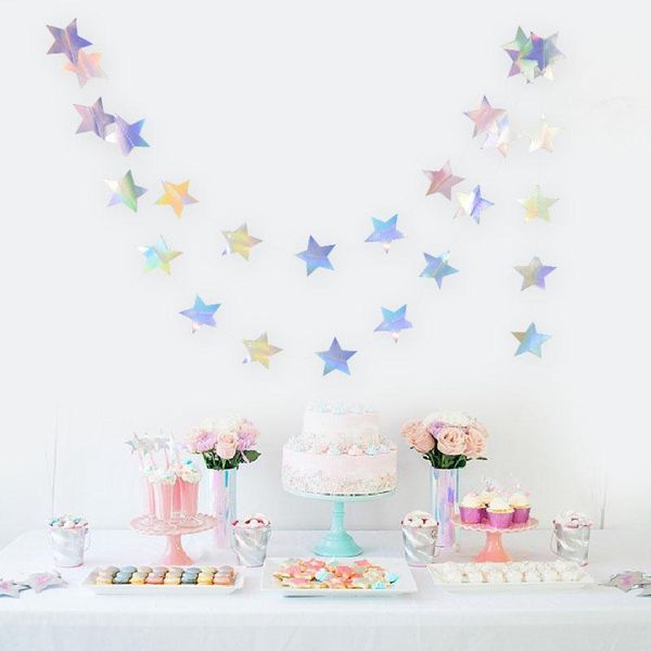 party decoration laser silver paper star garland banner happy birthday girl boy baby shower wedding christmas wall hanging decor
party decoration laser silver paper star garland banner happy birthday girl boy baby shower wedding christmas wall hanging decor