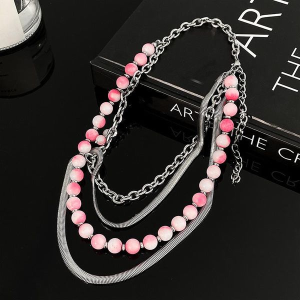 chokers origin summer street style multi-layer gradient color round ball necklace for women stainless steel jewelry, Golden;silver
chokers origin summer street style multi-layer gradient color round ball necklace for women stainless steel jewelry, Golden;silver