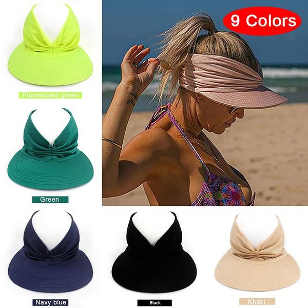 wide brim hats 2021 sun hat female uv resistant elastic empty cap visor beach women spring summer, Blue;gray
wide brim hats 2021 sun hat female uv resistant elastic empty cap visor beach women spring summer, Blue;gray
