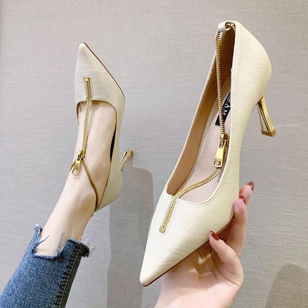 dress shoes herringbone metal zipper women pumps summer fashion pu leather pointed toe stiletto heels office 2021, Black
dress shoes herringbone metal zipper women pumps summer fashion pu leather pointed toe stiletto heels office 2021, Black
