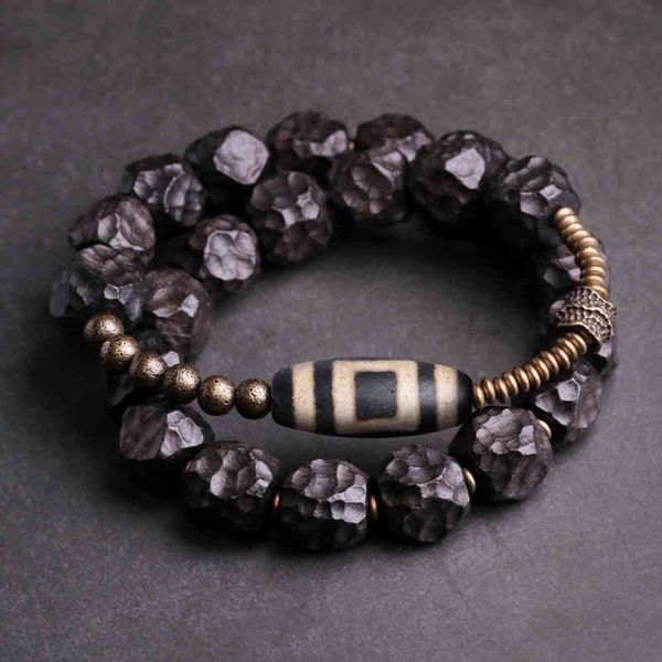 minority handmade texture ebony big pearl hand string personalized tianzhu bracelet men's stationery jewelry, Golden;silver
minority handmade texture ebony big pearl hand string personalized tianzhu bracelet men's stationery jewelry, Golden;silver