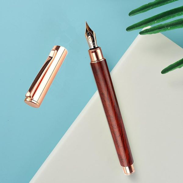 fountain pens business writing gift pen 885 metal rose gold and natural wood wooden 0.5mm ink
fountain pens business writing gift pen 885 metal rose gold and natural wood wooden 0.5mm ink