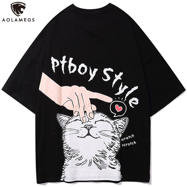 men's polos aolamegs beautiful men's t-shirt anime japanese cat print couple folgado casual fashions harajuku streetwear summer, White;black
men's polos aolamegs beautiful men's t-shirt anime japanese cat print couple folgado casual fashions harajuku streetwear summer, White;black
