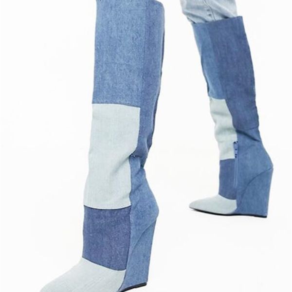 boots fashionable female dipsloot wedged-knee women's high-knee jeans pointed to sliding into long-size shoes pv8u, Black
boots fashionable female dipsloot wedged-knee women's high-knee jeans pointed to sliding into long-size shoes pv8u, Black