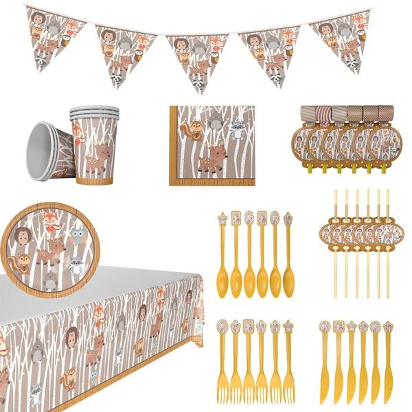 woodland forest animal squirrel fawn disposable tableware jungle banner kids birthday party baby shower decoration supplies dinnerware
woodland forest animal squirrel fawn disposable tableware jungle banner kids birthday party baby shower decoration supplies dinnerware
