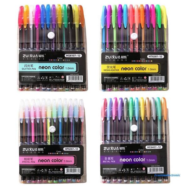 highlighters 12 colors gel pen set glitter highlighter pastel pens for school office drawing doodling art markers, Black;red
highlighters 12 colors gel pen set glitter highlighter pastel pens for school office drawing doodling art markers, Black;red