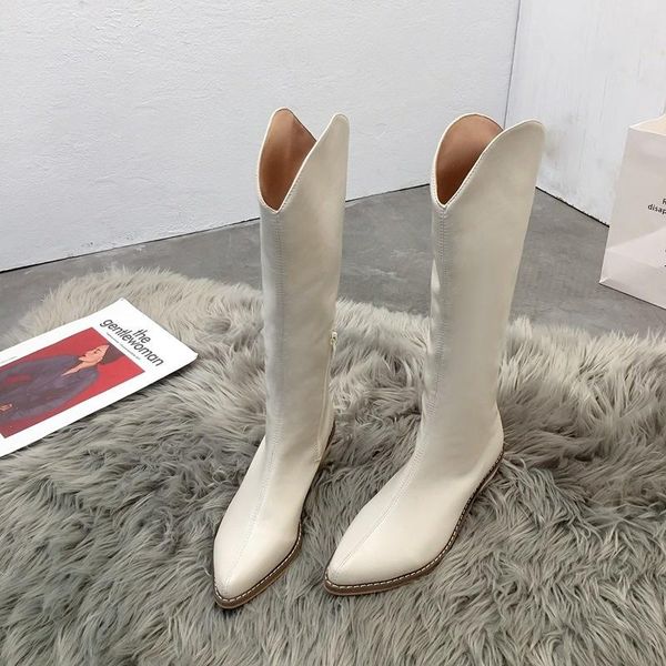 dress shoes thin hollow spring and autumn boots women's long tube net red summer white pointed high middle knight, Black
dress shoes thin hollow spring and autumn boots women's long tube net red summer white pointed high middle knight, Black