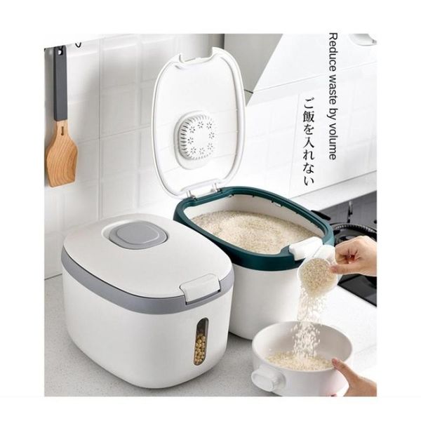 storage bottles & jars kitchen household rice bucket insect-proof and moisture-proof sealed thickened tank in box
storage bottles & jars kitchen household rice bucket insect-proof and moisture-proof sealed thickened tank in box