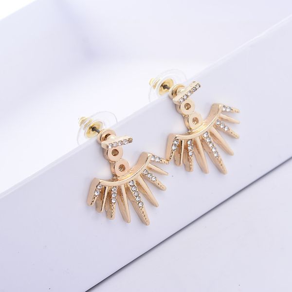 fashion women's jewelry hanging after the trial drill earpin earrings personality fan earrings, Golden
fashion women's jewelry hanging after the trial drill earpin earrings personality fan earrings, Golden