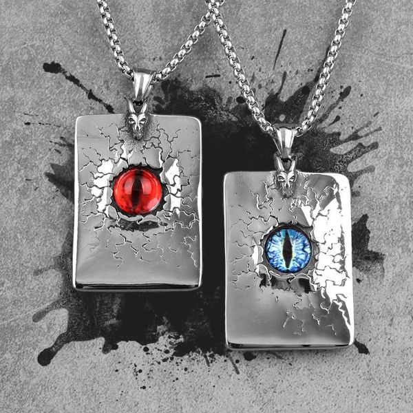 pendant necklaces demon red blue eye long men pendants chain punk for boyfriend male stainless steel jewelry creativity gift wholesale, Silver
pendant necklaces demon red blue eye long men pendants chain punk for boyfriend male stainless steel jewelry creativity gift wholesale, Silver