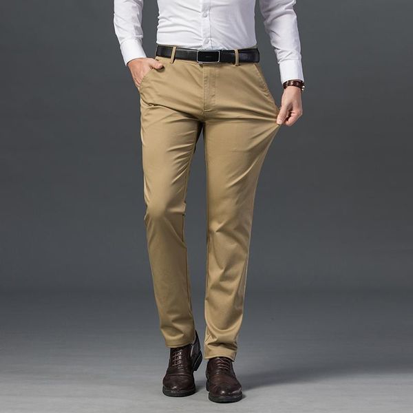 men's pants 2021 bamboo fiber casual classic style business fashion khaki red stretch cotton trousers male brand clothes, Black
men's pants 2021 bamboo fiber casual classic style business fashion khaki red stretch cotton trousers male brand clothes, Black