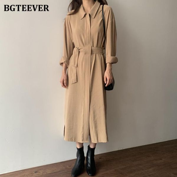casual dresses bgteever vintage full sleeve women solid dress fashion belted lace-up loose female mid-length autumn 2021 vestidos femme, Black;gray
casual dresses bgteever vintage full sleeve women solid dress fashion belted lace-up loose female mid-length autumn 2021 vestidos femme, Black;gray