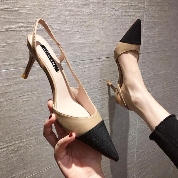 sandals 2021 summer temperament fashion color matching pointed back strap high heels female korean style elegant stiletto, Black
sandals 2021 summer temperament fashion color matching pointed back strap high heels female korean style elegant stiletto, Black