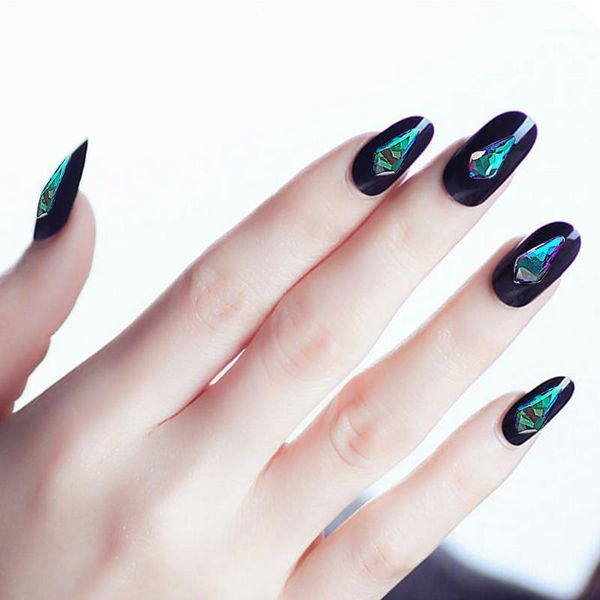 149-2- 2- long triangle crystal drill with water melon seed color 10pcs.1, Black
149-2- 2- long triangle crystal drill with water melon seed color 10pcs.1, Black