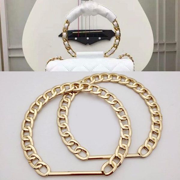 golden vintage circle bag handle simple all-match accessory chain hardware detachable replacement parts & accessories, Black
golden vintage circle bag handle simple all-match accessory chain hardware detachable replacement parts & accessories, Black