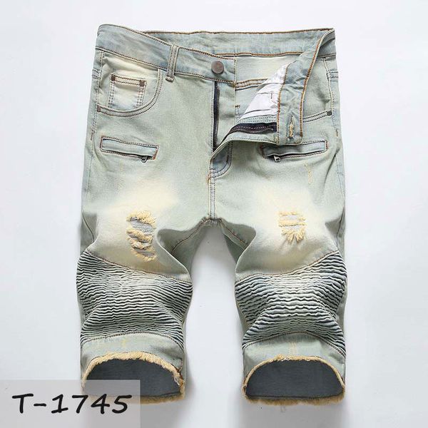 men short denim pants knees length jean mid waist causual fashional distressed shorts ripped straight wave, Blue
men short denim pants knees length jean mid waist causual fashional distressed shorts ripped straight wave, Blue