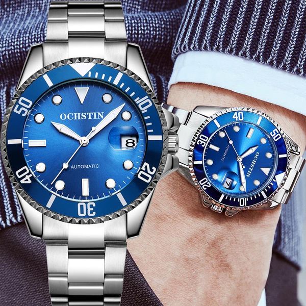 wristwatches ochstin men watch automatic mechanical sport military army male clock stainless steel blue man wristwatch 6126, Slivery;brown
wristwatches ochstin men watch automatic mechanical sport military army male clock stainless steel blue man wristwatch 6126, Slivery;brown