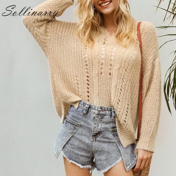 women's sweaters sollinarry knitted v neck pullover women 2021 autumn winter chic long sleeves female jumper, White;black
women's sweaters sollinarry knitted v neck pullover women 2021 autumn winter chic long sleeves female jumper, White;black