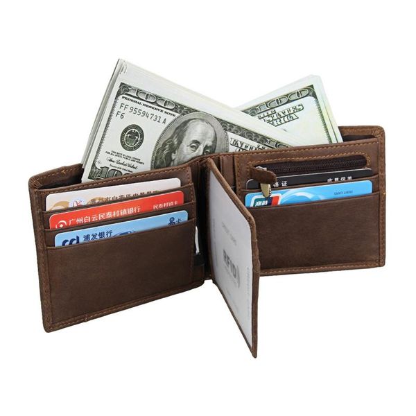 wallets genuine leather men's wallet layer crazy horse short retro casual coin purse, Red;black
wallets genuine leather men's wallet layer crazy horse short retro casual coin purse, Red;black