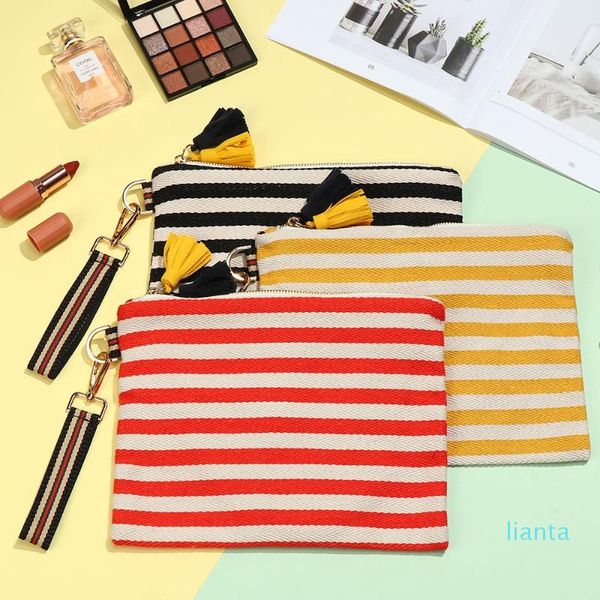 cosmetic bags & cases tassel travel portable canvas beauty case jewelry bag wash striped clutch make up
cosmetic bags & cases tassel travel portable canvas beauty case jewelry bag wash striped clutch make up