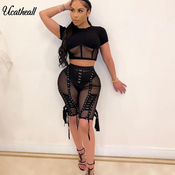 summer autumn mesh patchwork women two piece set see through bodycon bandage long sleeve short t-shirt +pants 2 women's tracksuits, Gray
summer autumn mesh patchwork women two piece set see through bodycon bandage long sleeve short t-shirt +pants 2 women's tracksuits, Gray