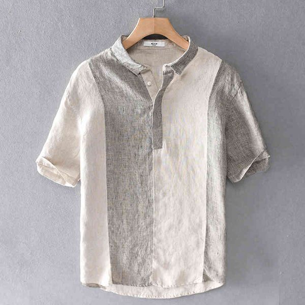 men's t-shirts summer casual short-sleeved pure linen brand japanese retro comfortable shirts for men fashion loose shirt male 0q51, White;black
men's t-shirts summer casual short-sleeved pure linen brand japanese retro comfortable shirts for men fashion loose shirt male 0q51, White;black