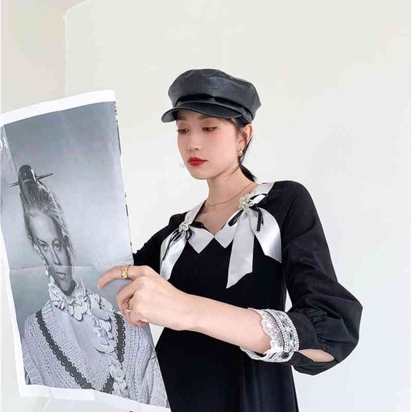 casual dresses bow square neck a line korean women black vintage lantern sleeve knee length ladies autumn f7kw, Black;gray
casual dresses bow square neck a line korean women black vintage lantern sleeve knee length ladies autumn f7kw, Black;gray
