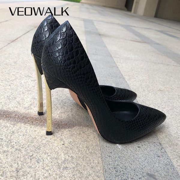 veowalk crocodile embossed women high heels shiny stiletto heel ladies pointed pumps party wedding shoes 12 8 6cm dress, Black
veowalk crocodile embossed women high heels shiny stiletto heel ladies pointed pumps party wedding shoes 12 8 6cm dress, Black