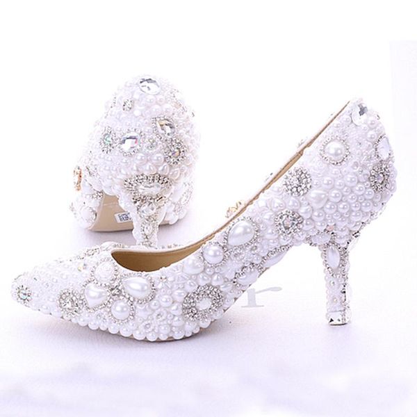 white 7cm women lady cocktail evening bridal accessories rhinestone pearl pointed toe stiletto heels wedding dress shoes, Black
white 7cm women lady cocktail evening bridal accessories rhinestone pearl pointed toe stiletto heels wedding dress shoes, Black