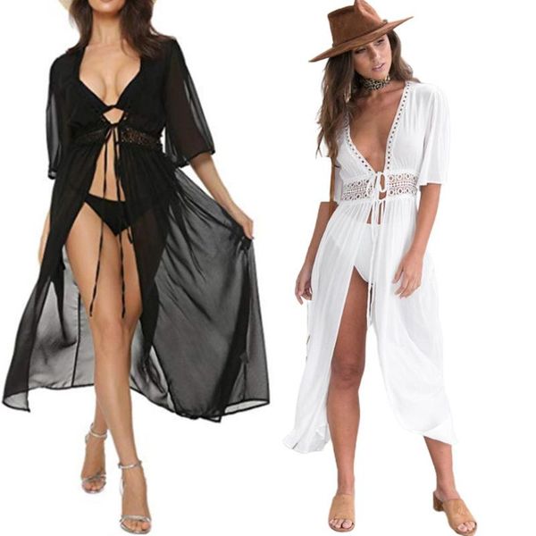 latest women fashion bikini cover up black white lace bohemia beach long dress beachwear bathing suit cardigan summer women's swimwear, White;black
latest women fashion bikini cover up black white lace bohemia beach long dress beachwear bathing suit cardigan summer women's swimwear, White;black