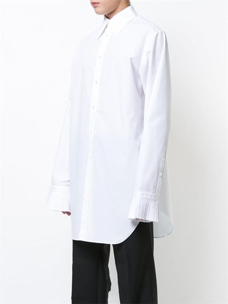 men's casual shirts fashion shirt personality contracted fold cuff design leisure and loose large size long sleeve, White;black
men's casual shirts fashion shirt personality contracted fold cuff design leisure and loose large size long sleeve, White;black