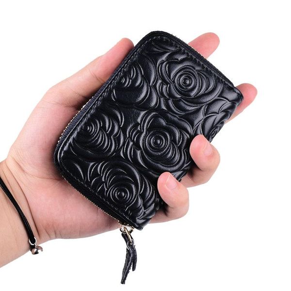 card holders rfid accordion wallet women fashion genuine leather zipper holder handmade purse flower pattern cover, Brown;gray
card holders rfid accordion wallet women fashion genuine leather zipper holder handmade purse flower pattern cover, Brown;gray